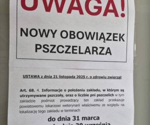 Nowy obowiązek pszczelarza